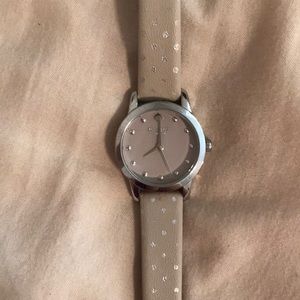 Kate Spade Neutral Polka Dot Watch